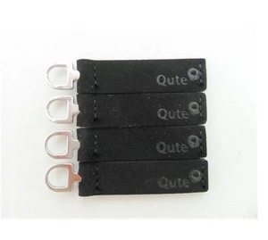 Fashion genuine leather zipper slider