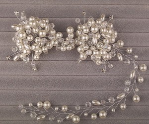 Fashion Handmade Bridal Rhinestone Crystal Pearls Prom Wedding HeadBand