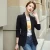 Import Fashion Pink Black Beige Green One Button Office Lady Wear Fall Blazer Jackets With Real Pockets from China