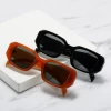 Fashion square small frame personality angular cut female hip-hop jump di street Luxury glasses 2022