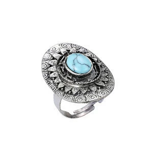 Fashion Sterling Silver Antique Vintage Silver Turquoise Gemstone Jewelry