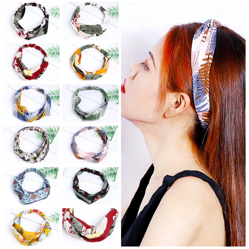 Fashion Trend Hawaii style Hair band elastic headband for Women hair accessories