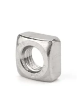 Fastener Nut M5-M12Stainless Steel 304 Plain Polished Square Nut DIN557 for Bolt Screw