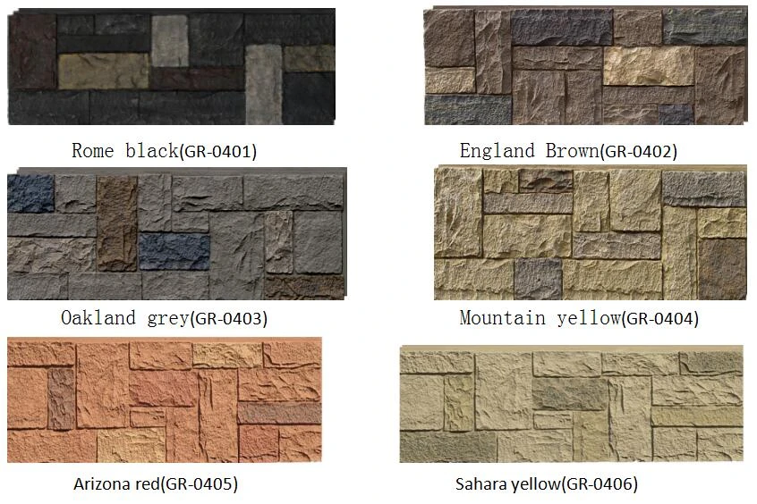 Faux stone panels polyurethane stone panel decorative polyurethane artificial stone veneer sheets