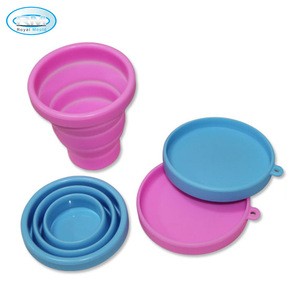 FDA silicone collapsible travel drinking cup
