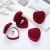 Import FENFEN Jewelry Gift Box Heart-shaped Rings Packaging Display Portable Travel Case Velvet Ring Box Ring Jewelry Box from China