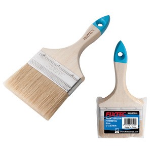 FIXTEC Good Quality 1&quot; 1.5&quot; 2&quot; 2.5&quot; 3&quot; 4&quot; Stainless Steel Ferrule Wooden Handle Wall Paint Brushes