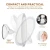 Import Flexible Gooseneck 6.8" 10x Magnifying Led Lighted Makeup Mirror Bathroom Magnification Vanity Mirror With Suction Cup from China