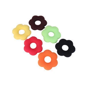 Flower-Shape colorful Sponge with single package  Hair donut