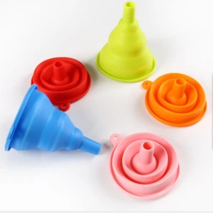 Food grade collapsible funnel oil funnel silicone funnel
