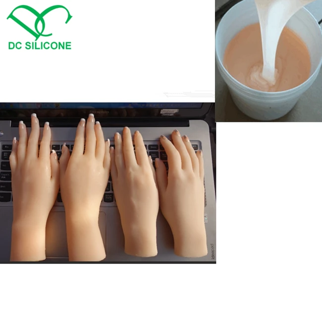 FOOD GRADE liquiid silicone rubber to make real human hand and feet