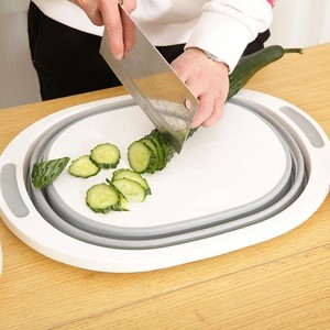 Food Grade Multifunctional Plastic Foldable Kitchen Chopping Board