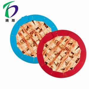 Food Grade Silicone Adjustable Pie Protectors Silicone Pie Crust Shield