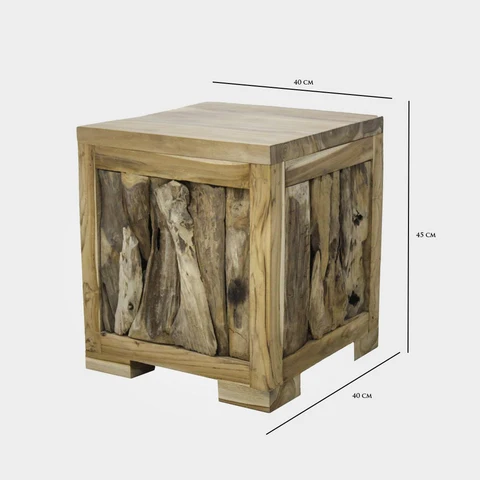 Buy For Sale Roma Natural Teak Wood Display Stool Bench For Living Room ...