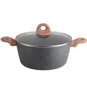 Forged Aluminum 20cm casserole with non stick coating stock pot