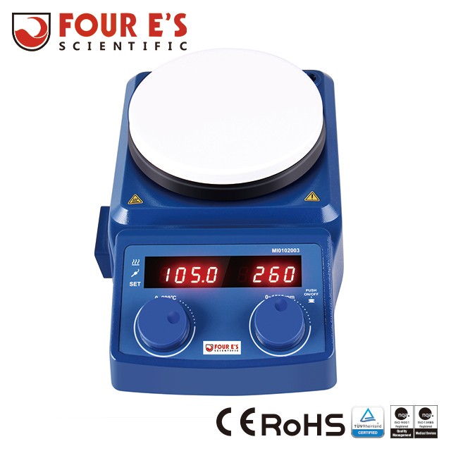 Four Es Scientific MI0102003 Hot plate Magnetic Agitator Stirrer With DC Motor