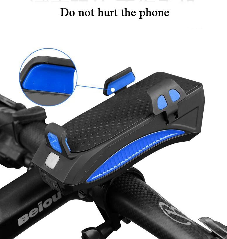 Front light Usb Rechargeable Safety Bicycle Accessories Bike 1200 Lumen Led Bike Light With Phone Holder