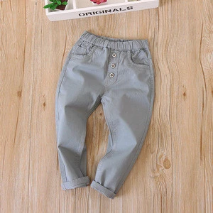 FS0122A 2018 latest fashion boys casual cotton pants kids trousers