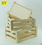 FSC OEM Wholesale Custom Wooden Fruit Crates for Sale