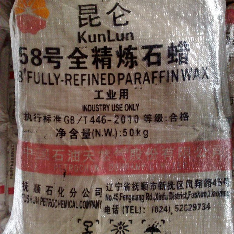 fully refined paraffin wax 58-60 kunlun brand for Candle Making