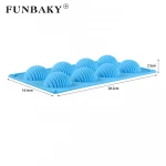 FUNBAKY Cake making tools round semicircle shape chocolate mold silicone hemisphere cookies biscuit handmade molds