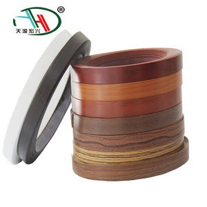 furniture accessory 0.8mm*20mm woodgrain color pvc mdf edge banding