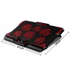 Gaming Laptop Cooler Six Fan Notebook Cooling Pad Silent LED Touch Version Adjustable Laptop Stand Cooler