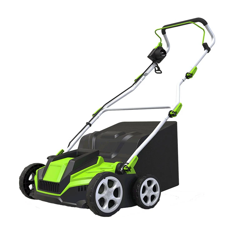 Garden lawn scarifier and aerator electric lawn rake
