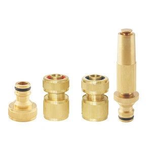 garden machining watering water spray hose tap brass quick connectors set