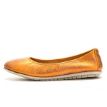 Genuine Leather Comfortable Ladies Drive Foldable Women leather flats shoes