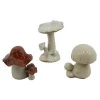 Glazed Pottery Ceramic Garden  Mushroom Ornaments
