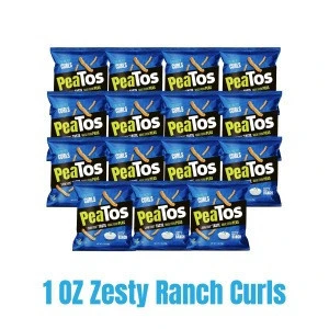 Gluten free 1z Bag - PeaTos Crunchy Curls - Ranch