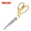Gold multi-size all stainless steel plating hot sale dressmaking cutter trimming sewing tailoring scissors