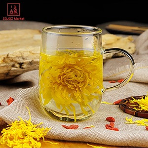 Golden Bud Chrysanthemum Tea Yellow Blooming Tea Benefit Slimming Tea L-A