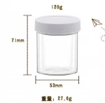 Good quality factory price 120ml PS plastic Slime Jars