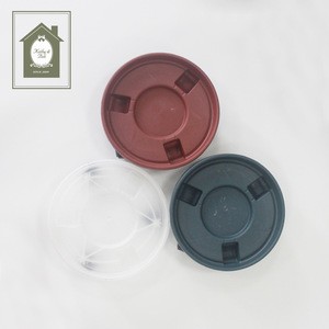 Good Sale Flower Pots &amp; Planters For Home Goods/Custom Printed Plastic plant Roller Moving Tray Outdoor 30CM