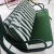 Import Green White Striped Swing Chair Balcony 3 Seats Outdoor Leisure Swing Chair Four Corner Support Iron Chair from China