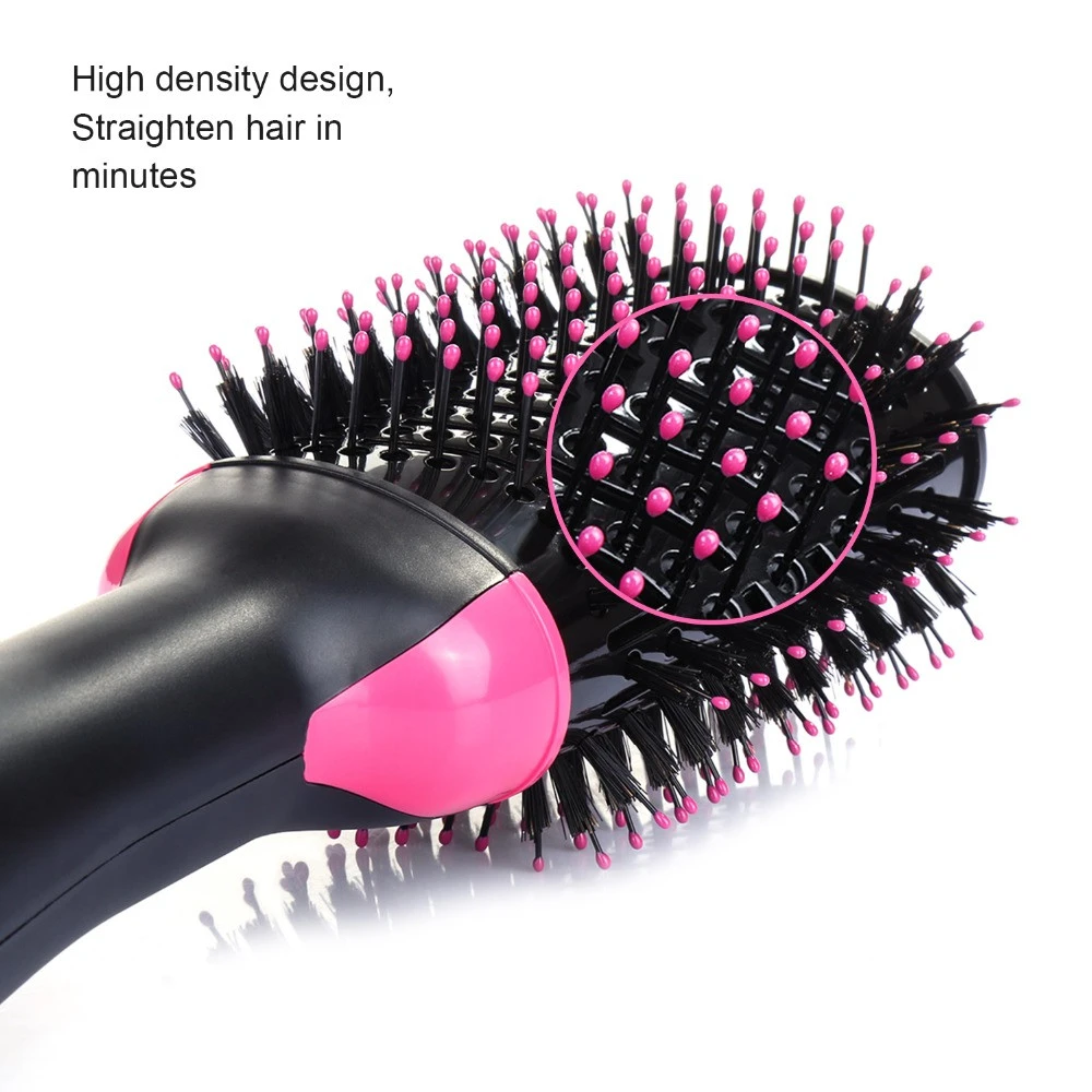 Hair Brush Private Label Flat Iron Electric Comb One Step Hair Dryer Fast Hair Straightener Brush Hot Air Brush
