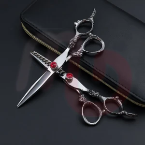 Hair Cutting Scissors Set Razor Sharp Japanese 440C Stainless Steel