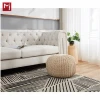 Hand Made Crochet Pouf Ottoman Stool Bedroom Relax Footstool Pouffe Seat Cushion