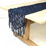 Handmade cotton macrame dinning table runner for christmas 2020 for wholesale