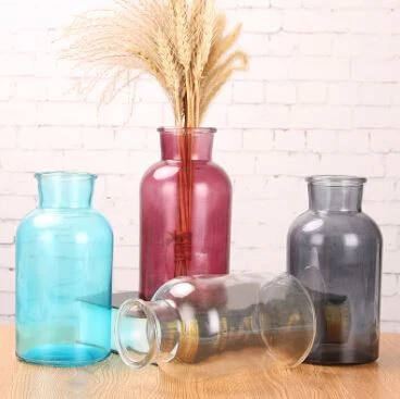 Haonai wide mouth reagent bottle creative decoration glass vase
