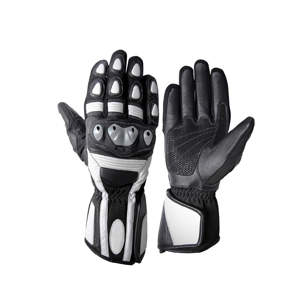 Hard Knuckled Heavy Motorbike Racing Gloves Protective And Comfortable