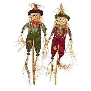 Harvest festival Countryside style straw Halloween decoration outdoor garden scarecrows Thanksgiving