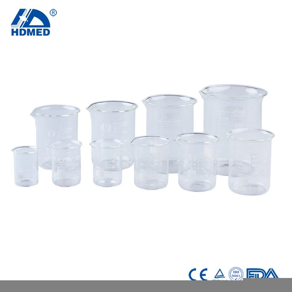 HDMED Laboratory Pyrex Glass Beakers
