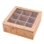 Import Heyco 9 slot bamboo antique wooden japanese tea bag box with clear lid from China