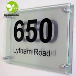 High Custom Acrylic Door Number Plate