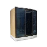 High-end design sauna steam room combination,indoor wooden infrared sauna bath room