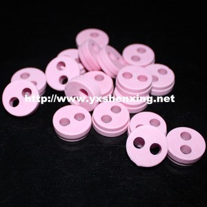 High insulation pink 95% alumina ceramic beads with two holes