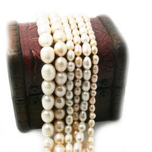 High Quality 35.5CM Natural Freshwater Pearl Beads Multi Size Rice-shaped Loose Beads For DIY Elegant Bead Bracelet Jewelry